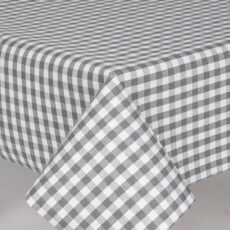 5055451923168 1 Mirha Grey Check 230cm Oblong Tablecloth.jpg